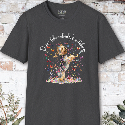 Silky Terrier #2 "Dance like nobody's watching" unisex T shirt
