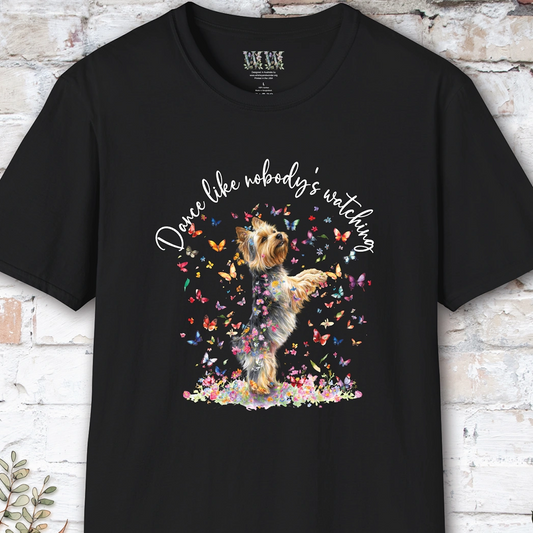Silky Terrier #2 "Dance like nobody's watching" unisex T shirt