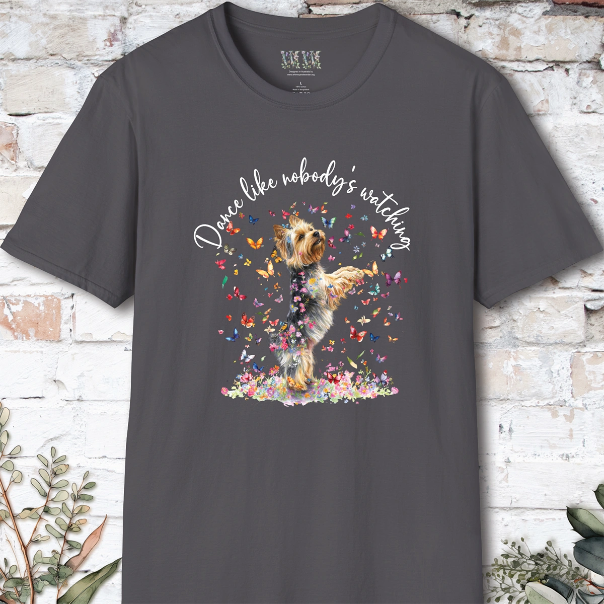 Silky Terrier #2 "Dance like nobody's watching" unisex T shirt