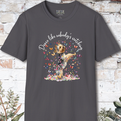 Silky Terrier #2 "Dance like nobody's watching" unisex T shirt