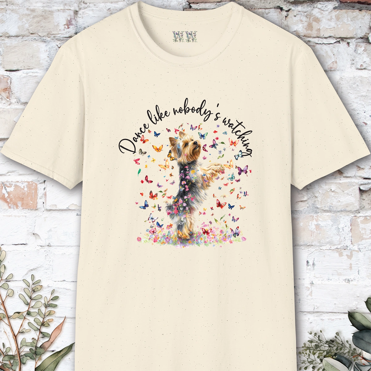 Silky Terrier #2 "Dance like nobody's watching" unisex T shirt