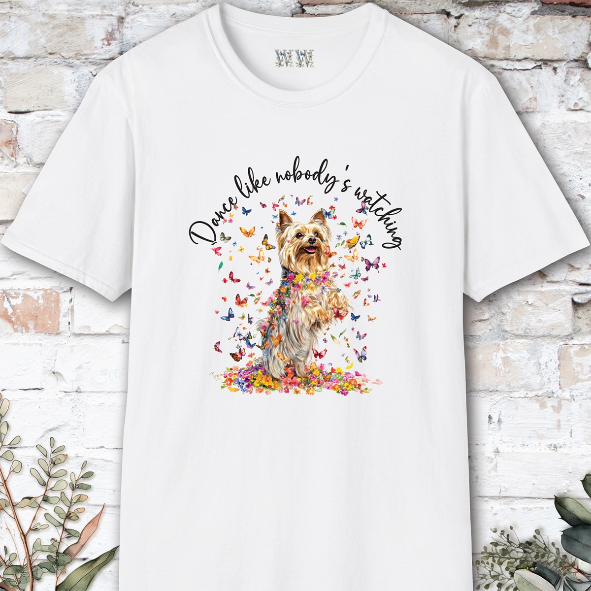 Silky Terrier #3 "Dance like nobody's watching" unisex T shirt