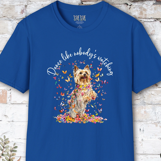 Silky Terrier #3 "Dance like nobody's watching" unisex T shirt