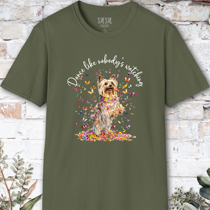 Silky Terrier #3 "Dance like nobody's watching" unisex T shirt
