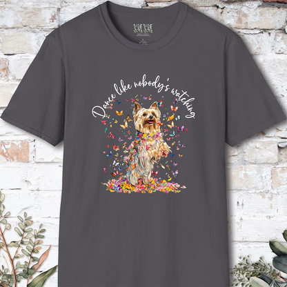 Silky Terrier #3 "Dance like nobody's watching" unisex T shirt