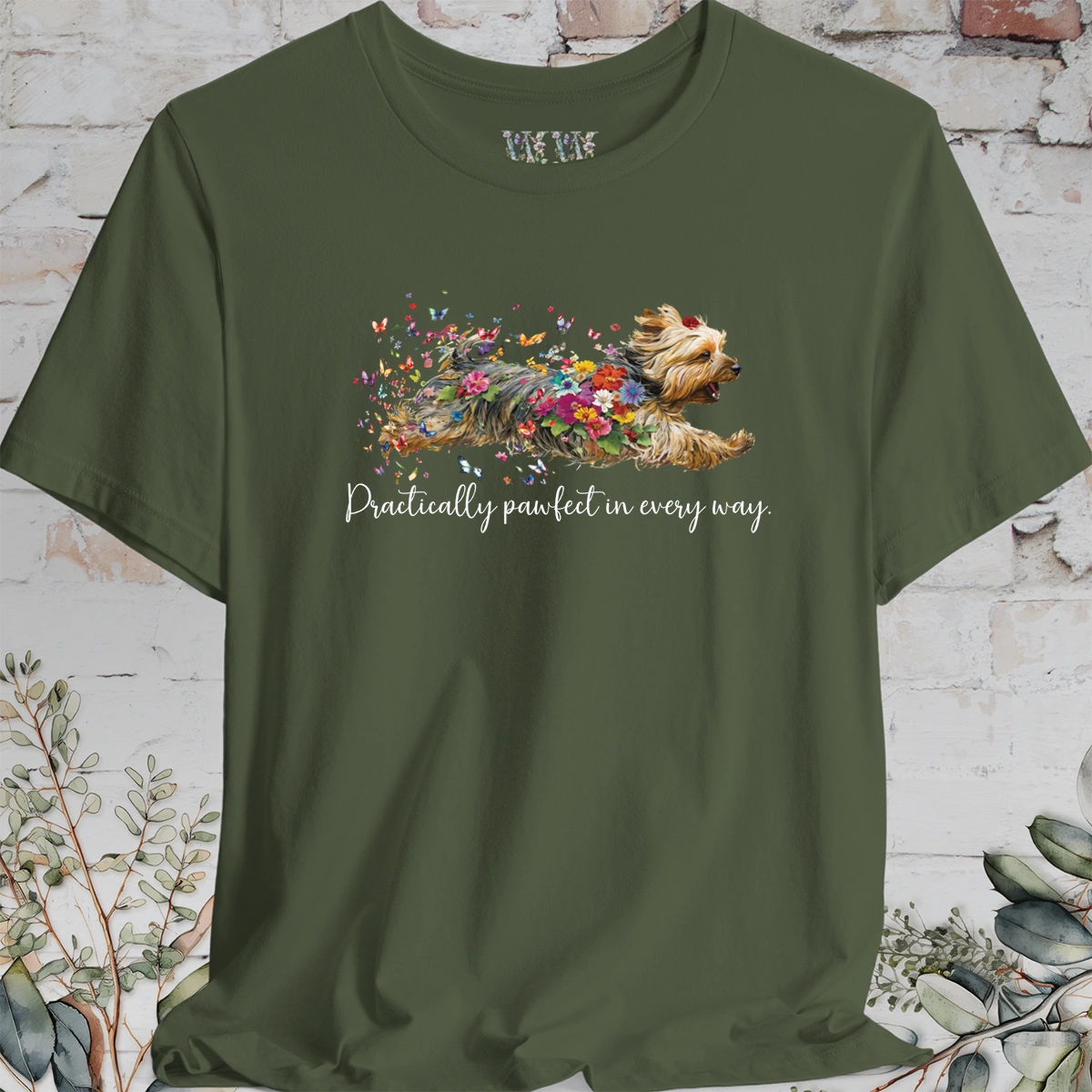 Silky Terrier "Practically Pawfect in Every Way" Unisex T shirt