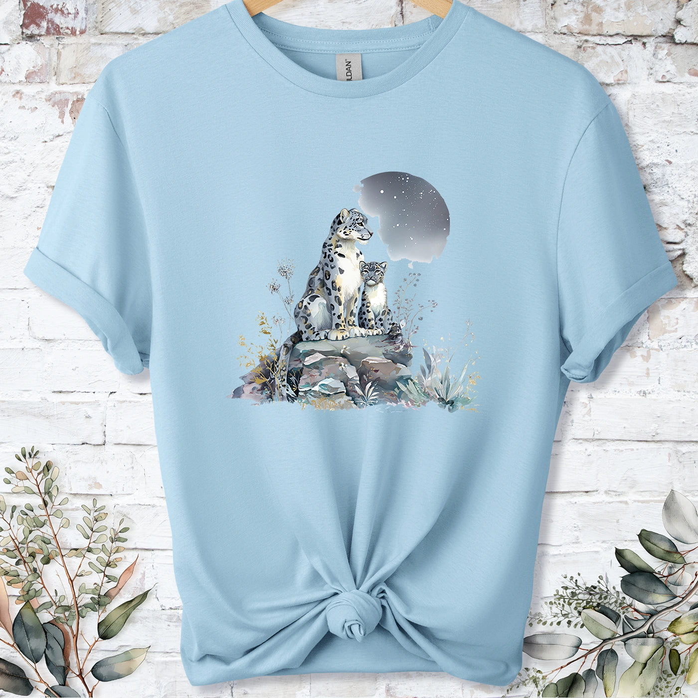 Snow Leopard #1 Unisex T shirt