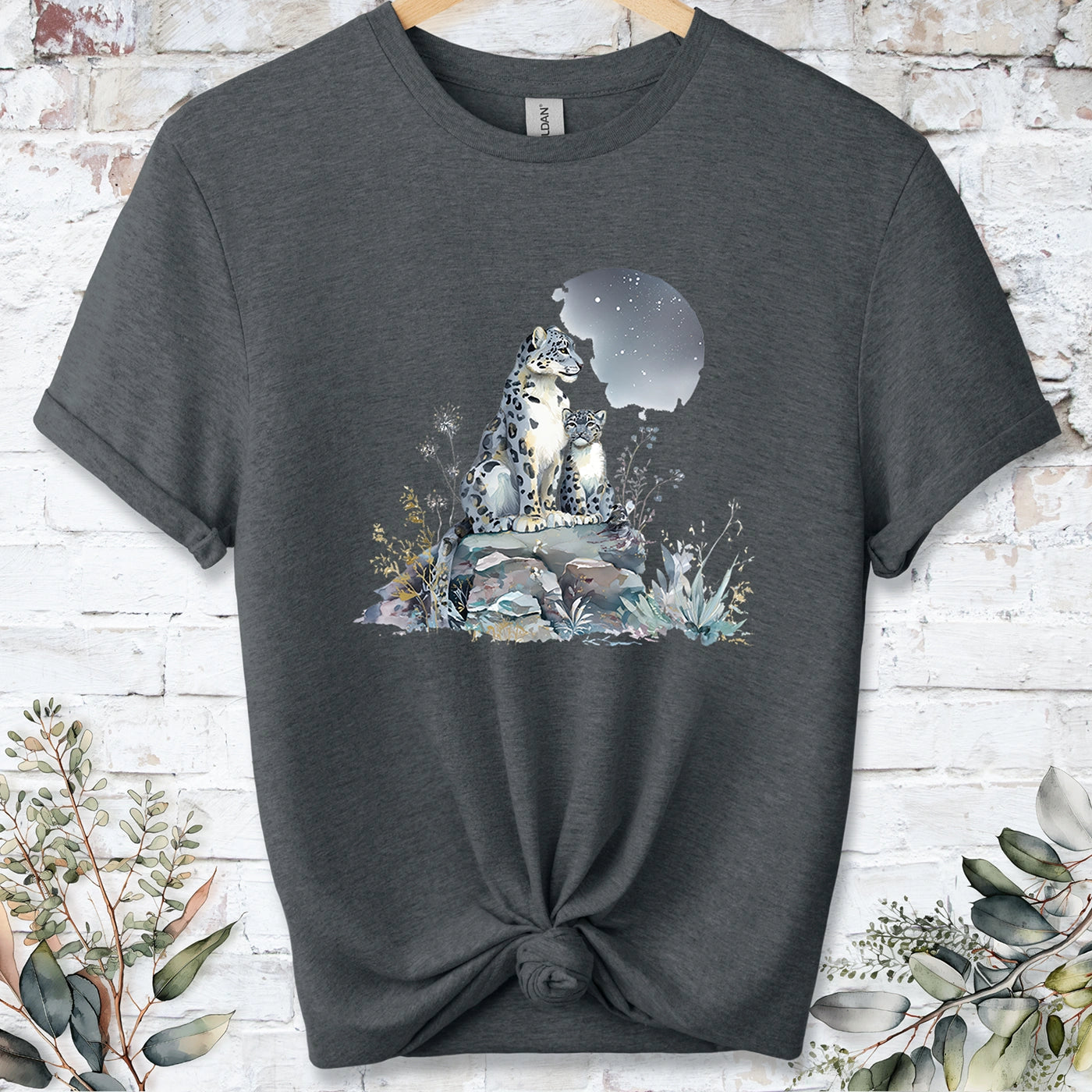 Snow Leopard #1 Unisex T shirt
