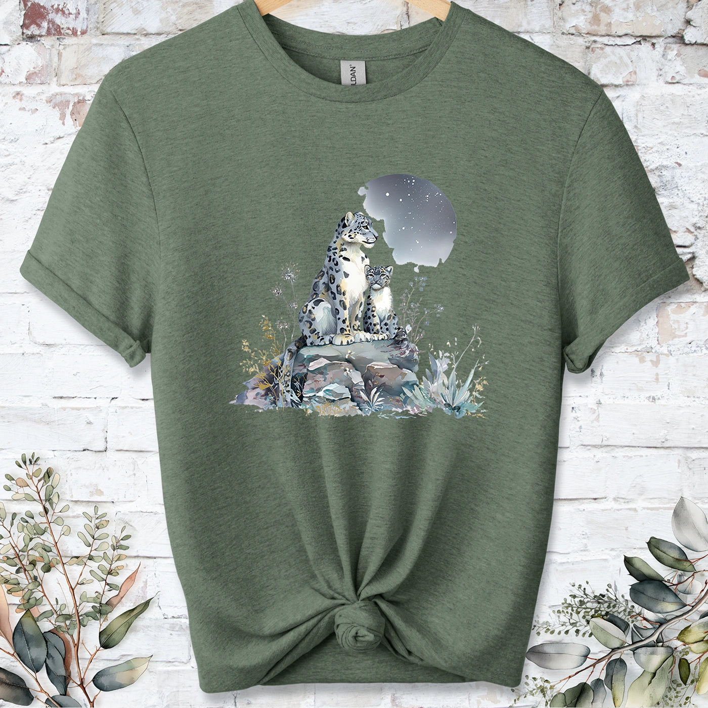 Snow Leopard #1 Unisex T shirt
