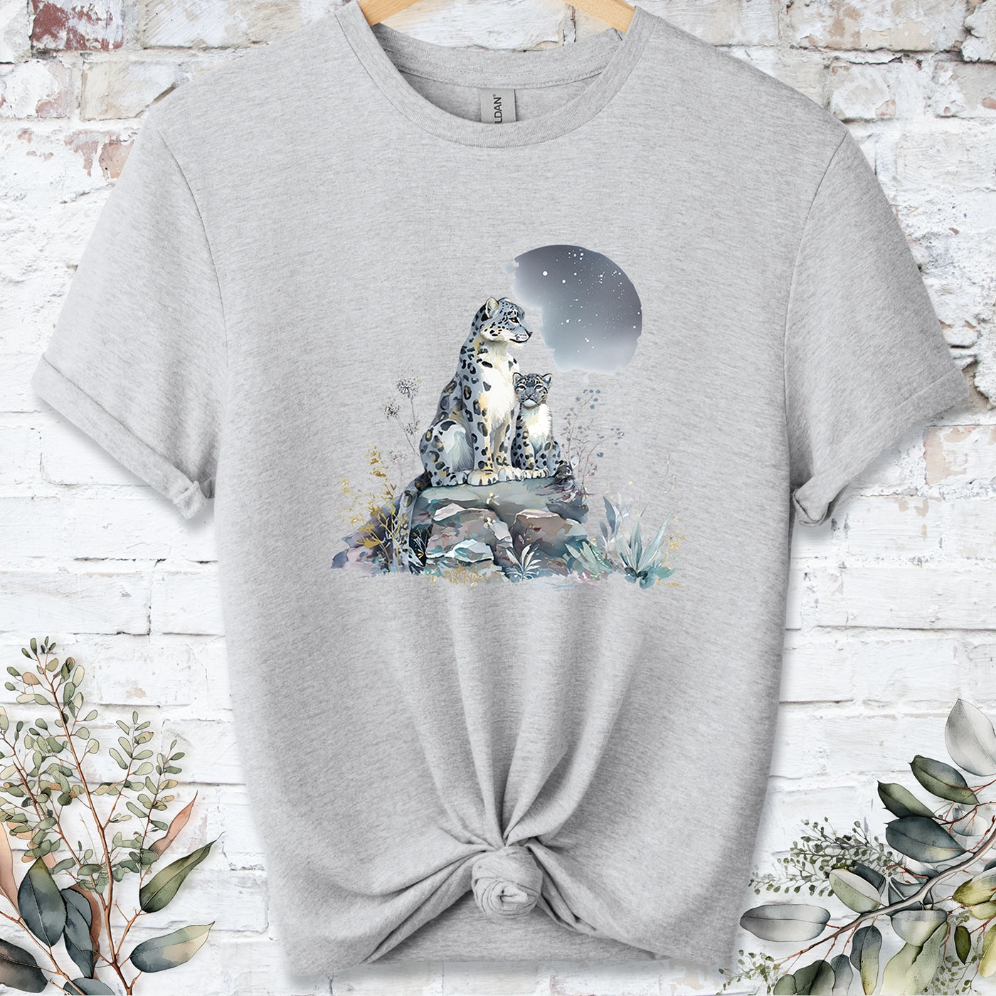 Snow Leopard #1 Unisex T shirt