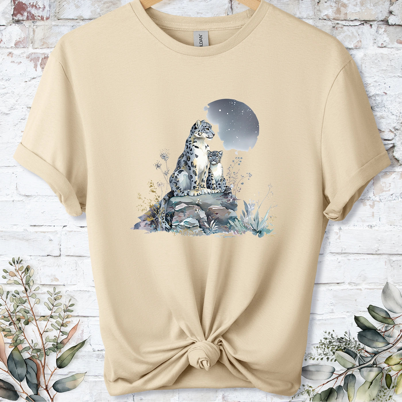 Snow Leopard #1 Unisex T shirt
