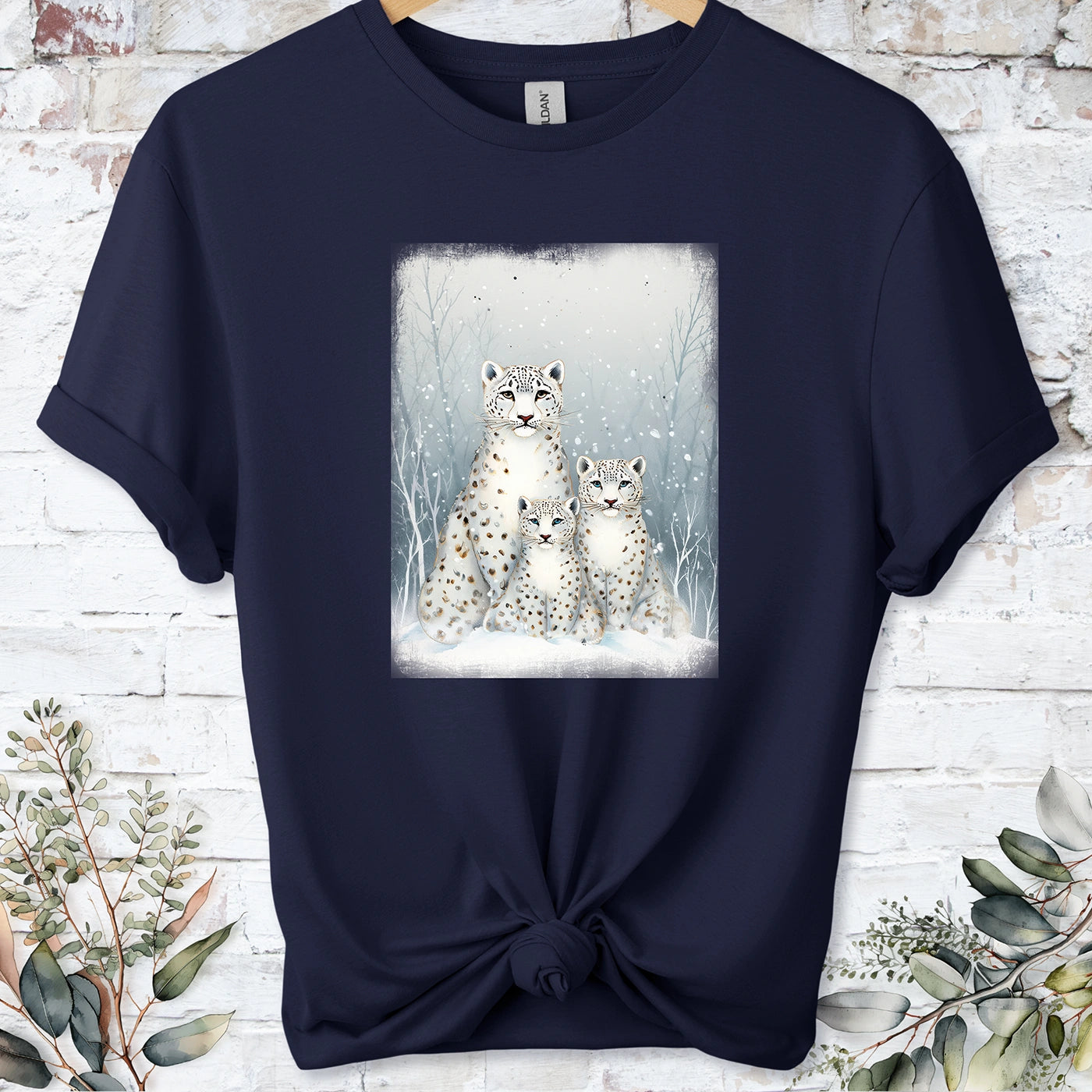 Snow Leopard #6 Unisex T shirt
