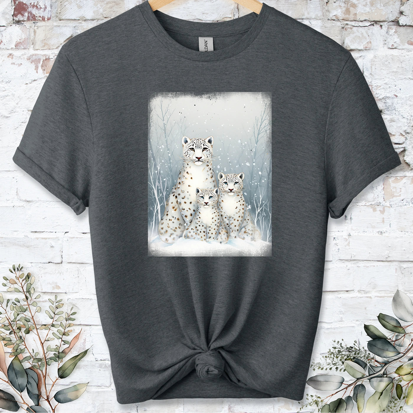Snow Leopard #6 Unisex T shirt