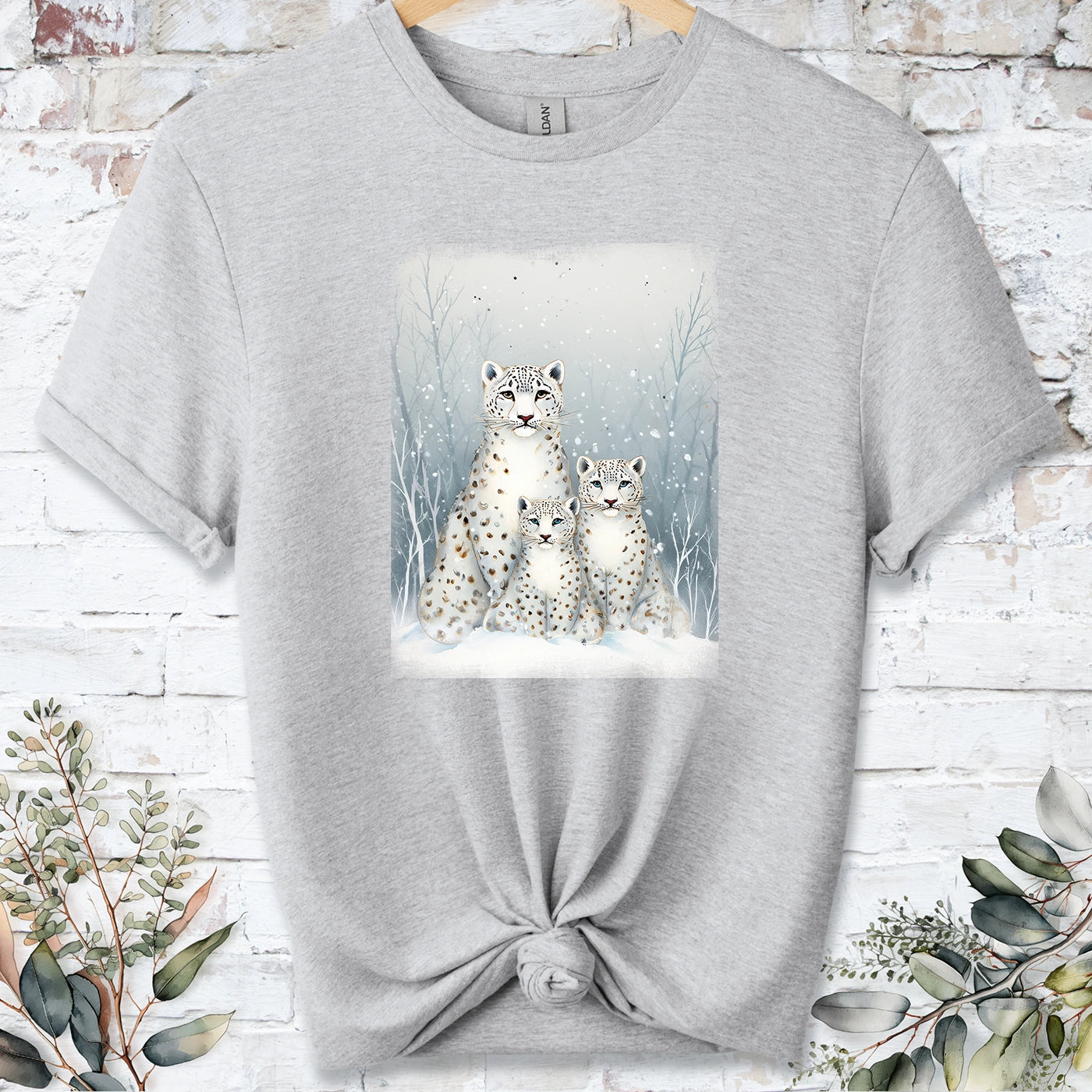 Snow Leopard #6 Unisex T shirt