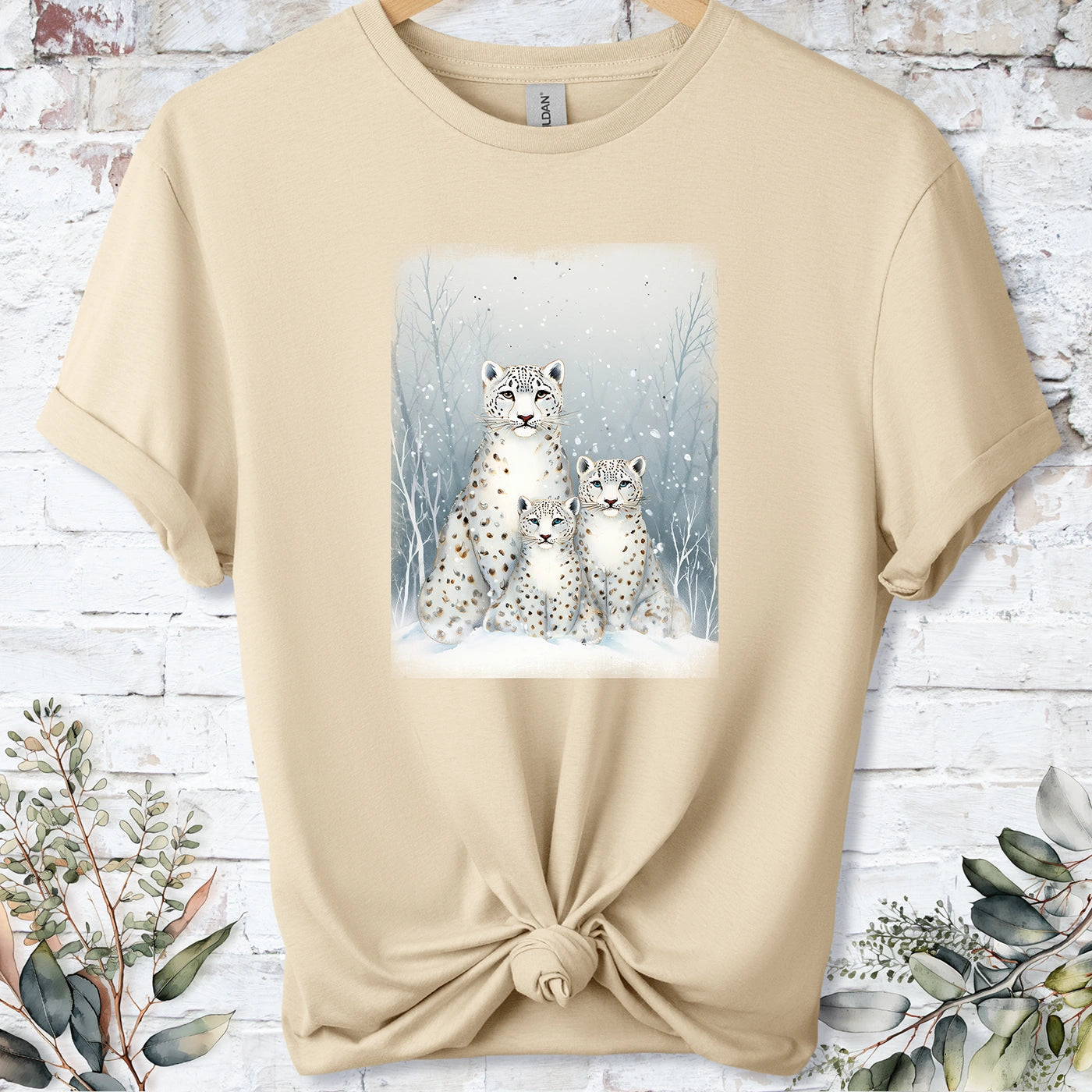 Snow Leopard #6 Unisex T shirt