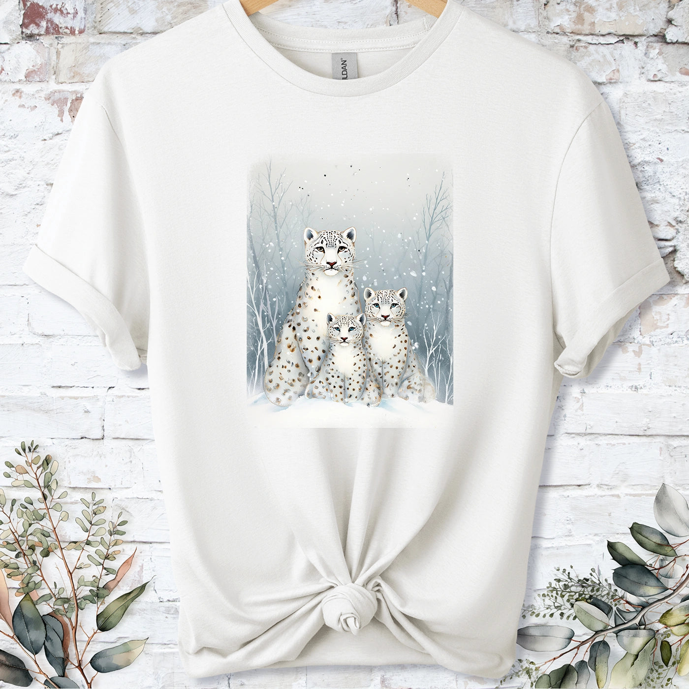 Snow Leopard #6 Unisex T shirt