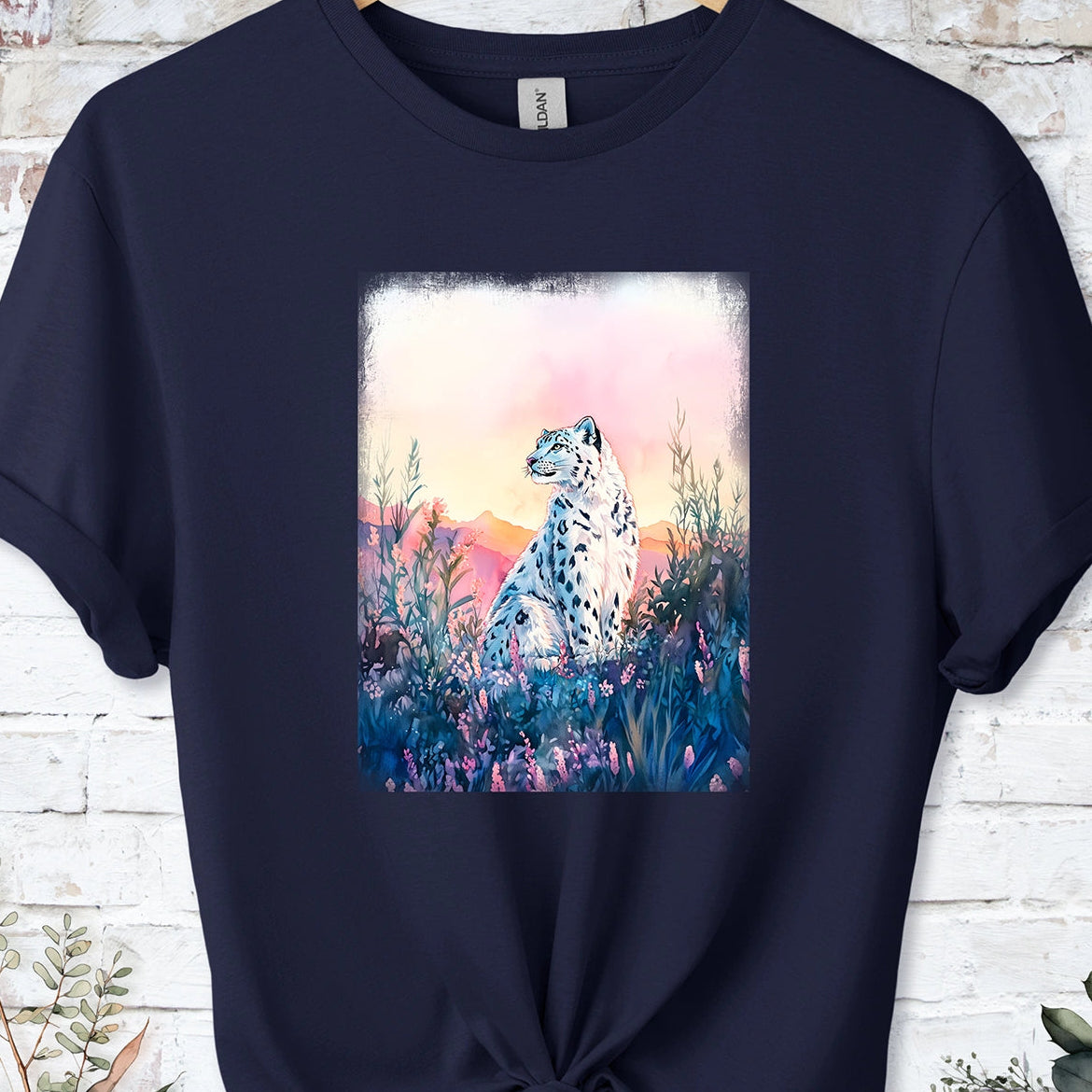Snow Leopard #7 Unisex T shirt