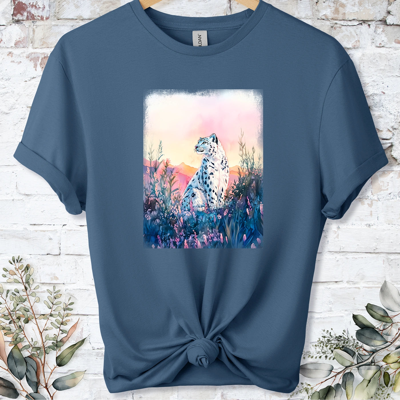 Snow Leopard #7 Unisex T shirt