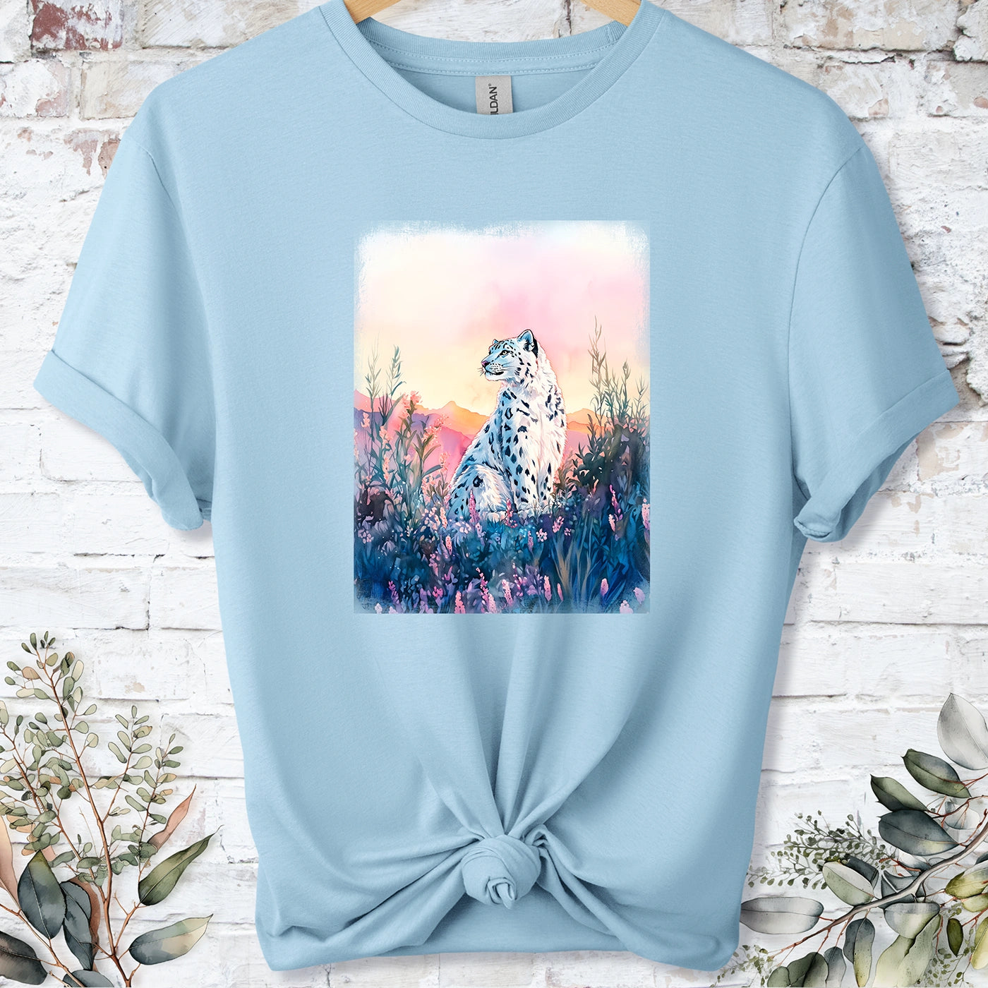 Snow Leopard #7 Unisex T shirt