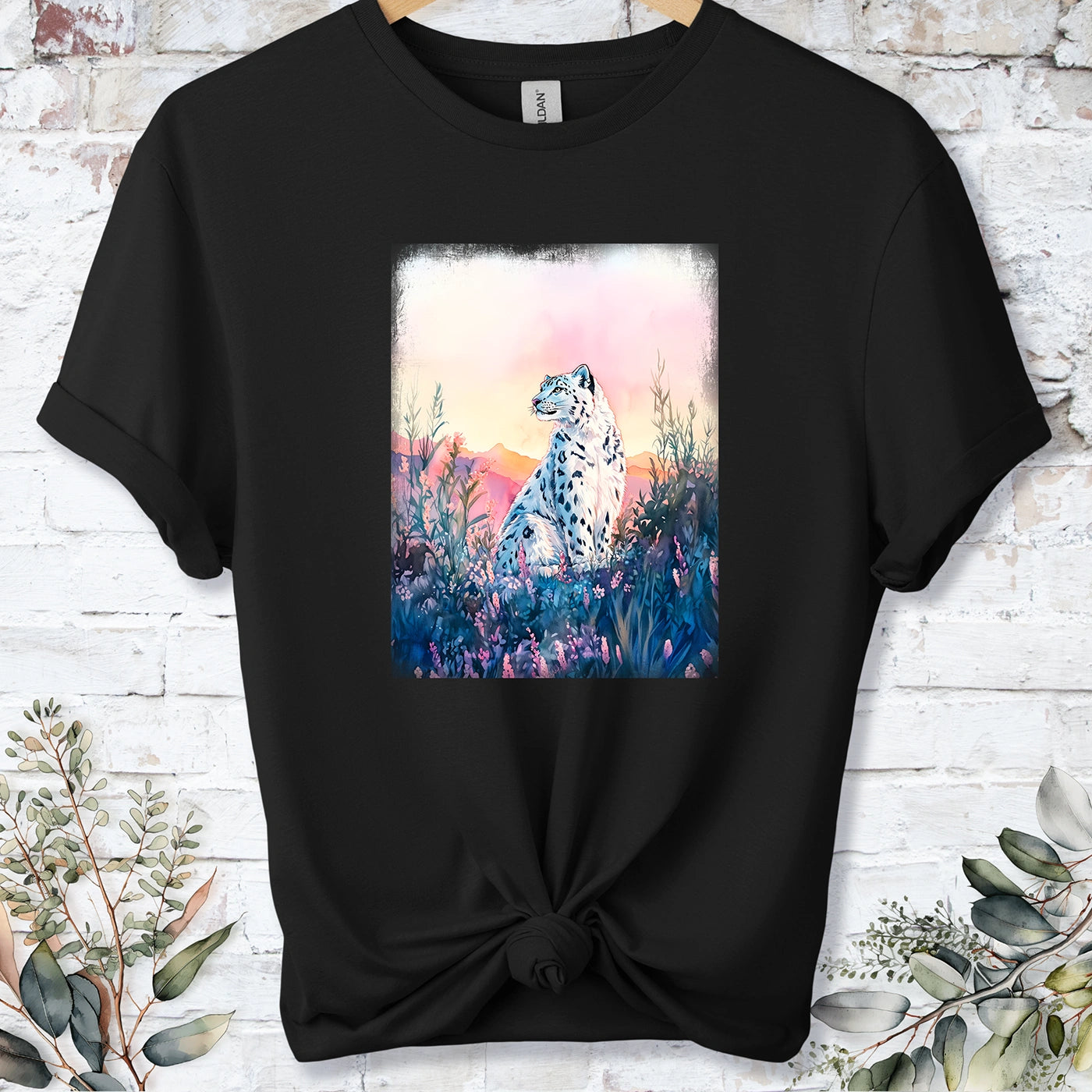 Snow Leopard #7 Unisex T shirt