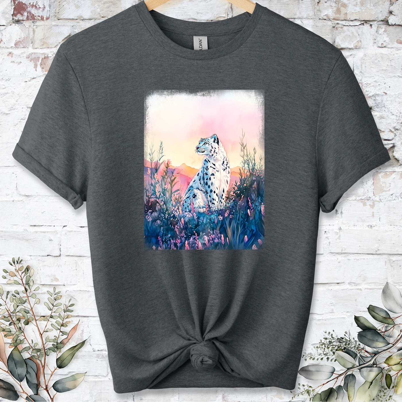 Snow Leopard #7 Unisex T shirt