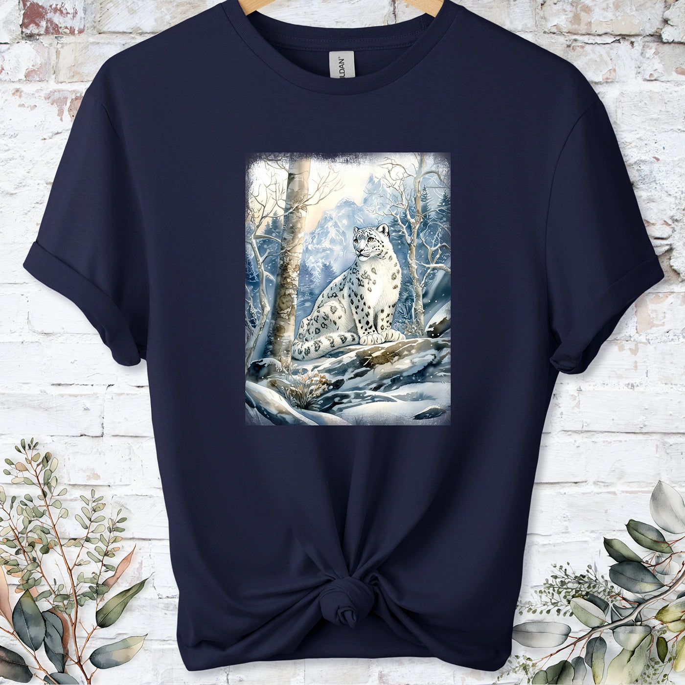 Snow Leopard #8 Unisex T shirt