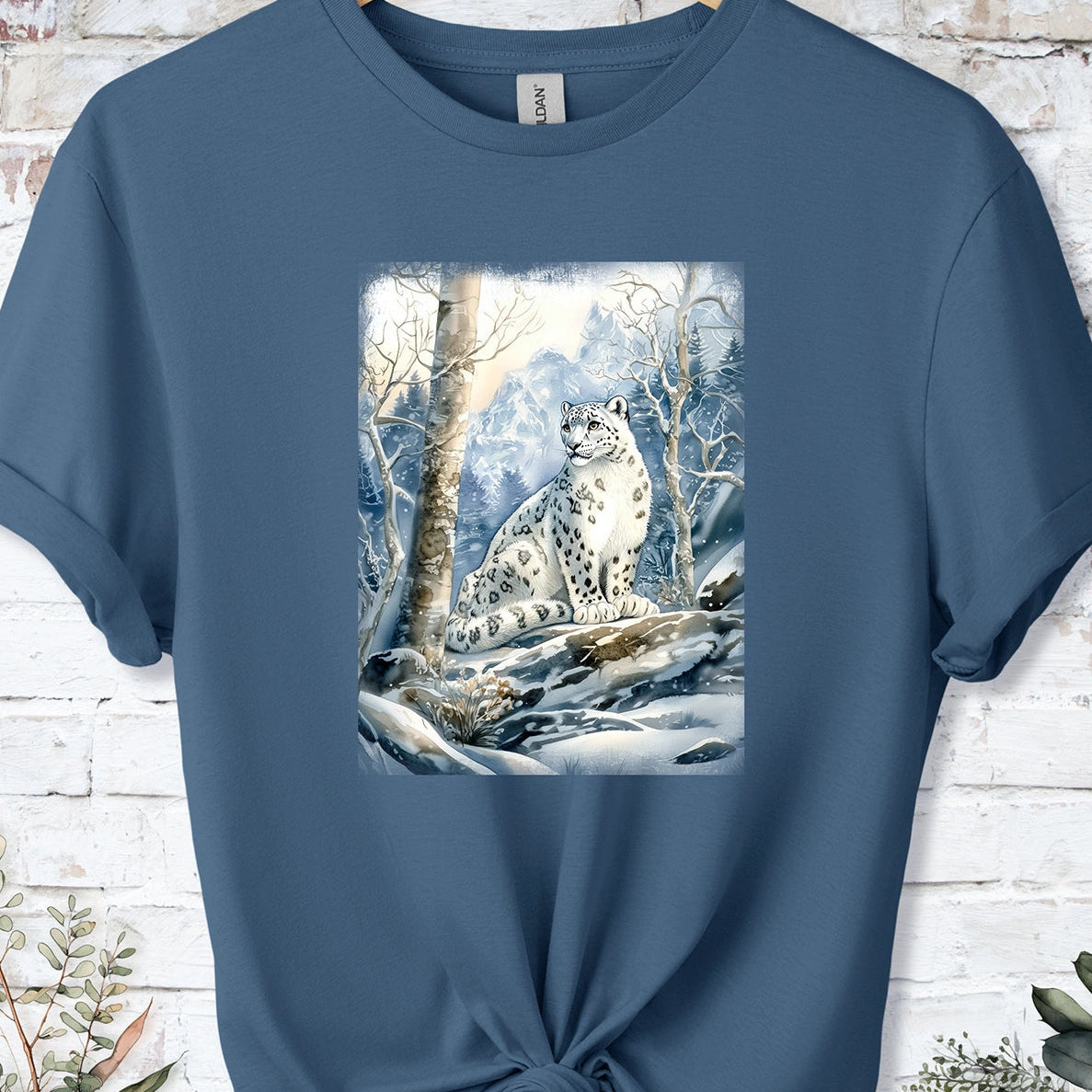Snow Leopard #8 Unisex T shirt