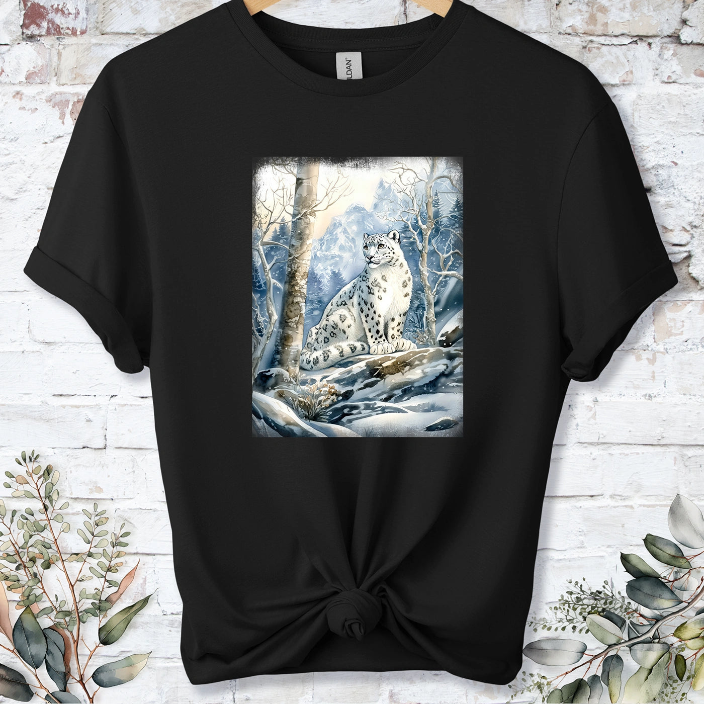 Snow Leopard #8 Unisex T shirt