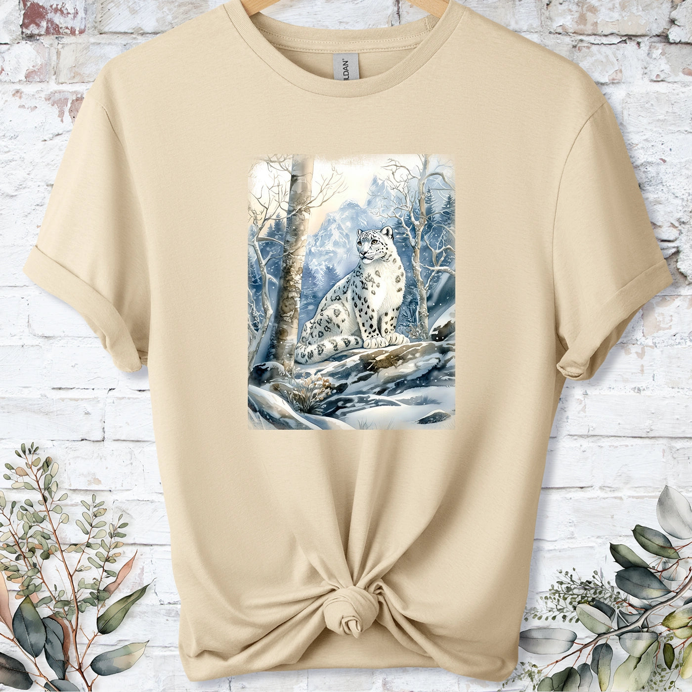 Snow Leopard #8 Unisex T shirt
