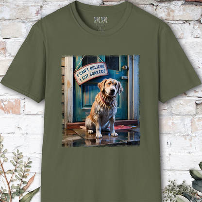 I Can't Believer I Got Soaked, Golden Retriever unisex T shirt