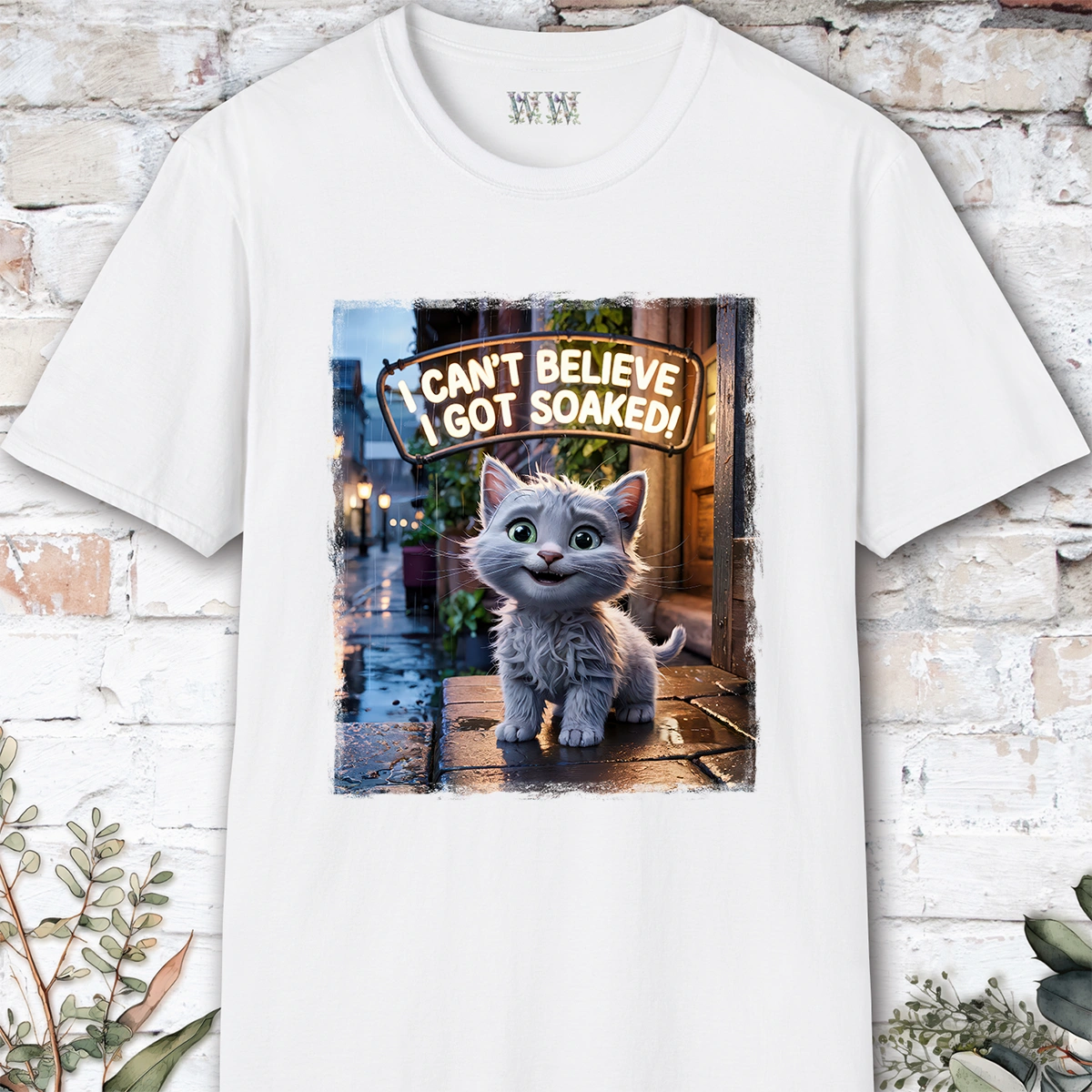 I Can't Believer I Got Soaked, Kitten, unisex T shirt