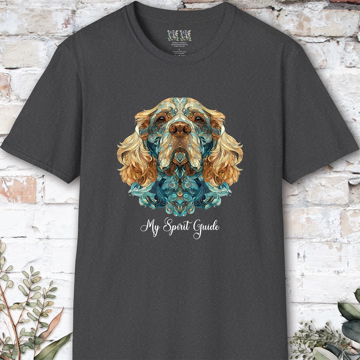 Spaniel, My Spirit Guide, Short Sleeve Unisex Tee