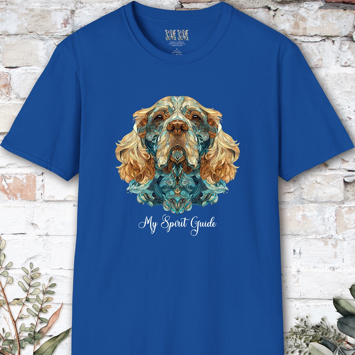 Spaniel, My Spirit Guide, Short Sleeve Unisex Tee