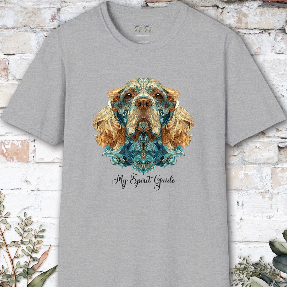 Spaniel, My Spirit Guide, Short Sleeve Unisex Tee