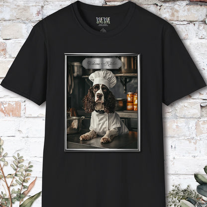 Springer Spaniel Chef Unisex T shirt