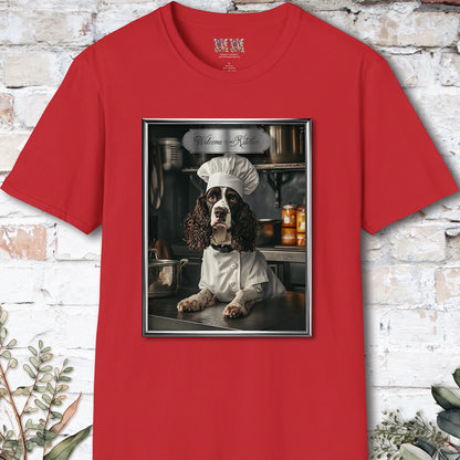 Springer Spaniel Chef Unisex T shirt