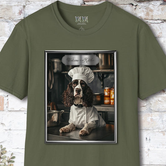 Springer Spaniel Chef Unisex T shirt
