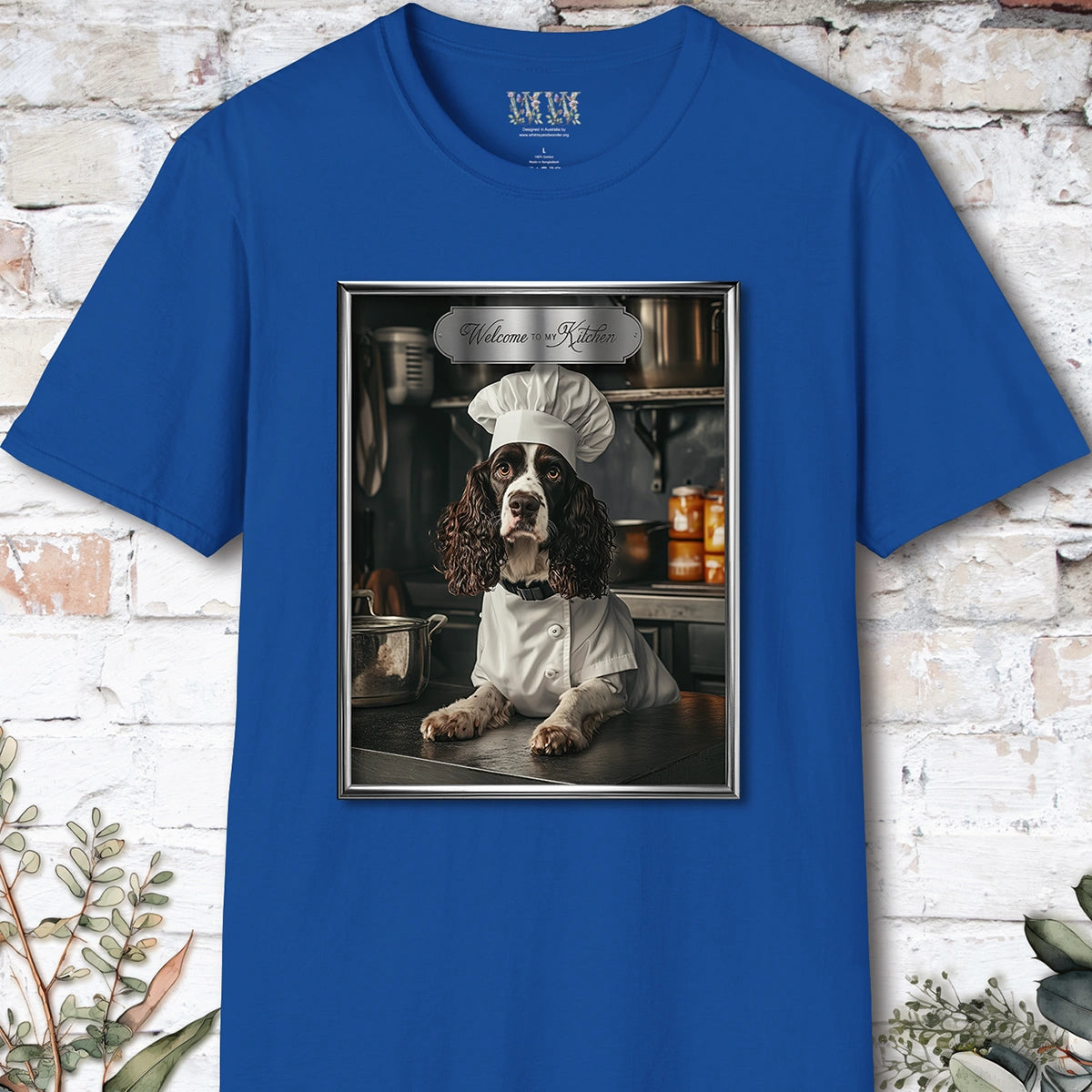 Springer Spaniel Chef Unisex T shirt