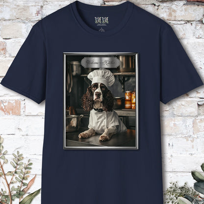 Springer Spaniel Chef Unisex T shirt