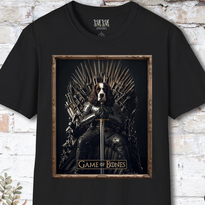English Springer Spaniel, Game of Bones, Unisex T shirt