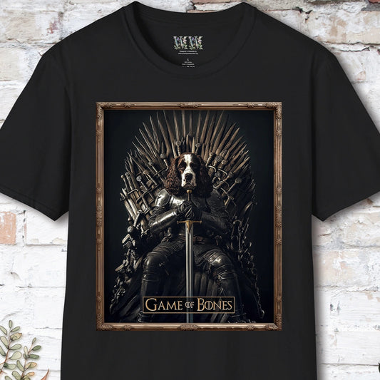 English Springer Spaniel, Game of Bones, Unisex T shirt