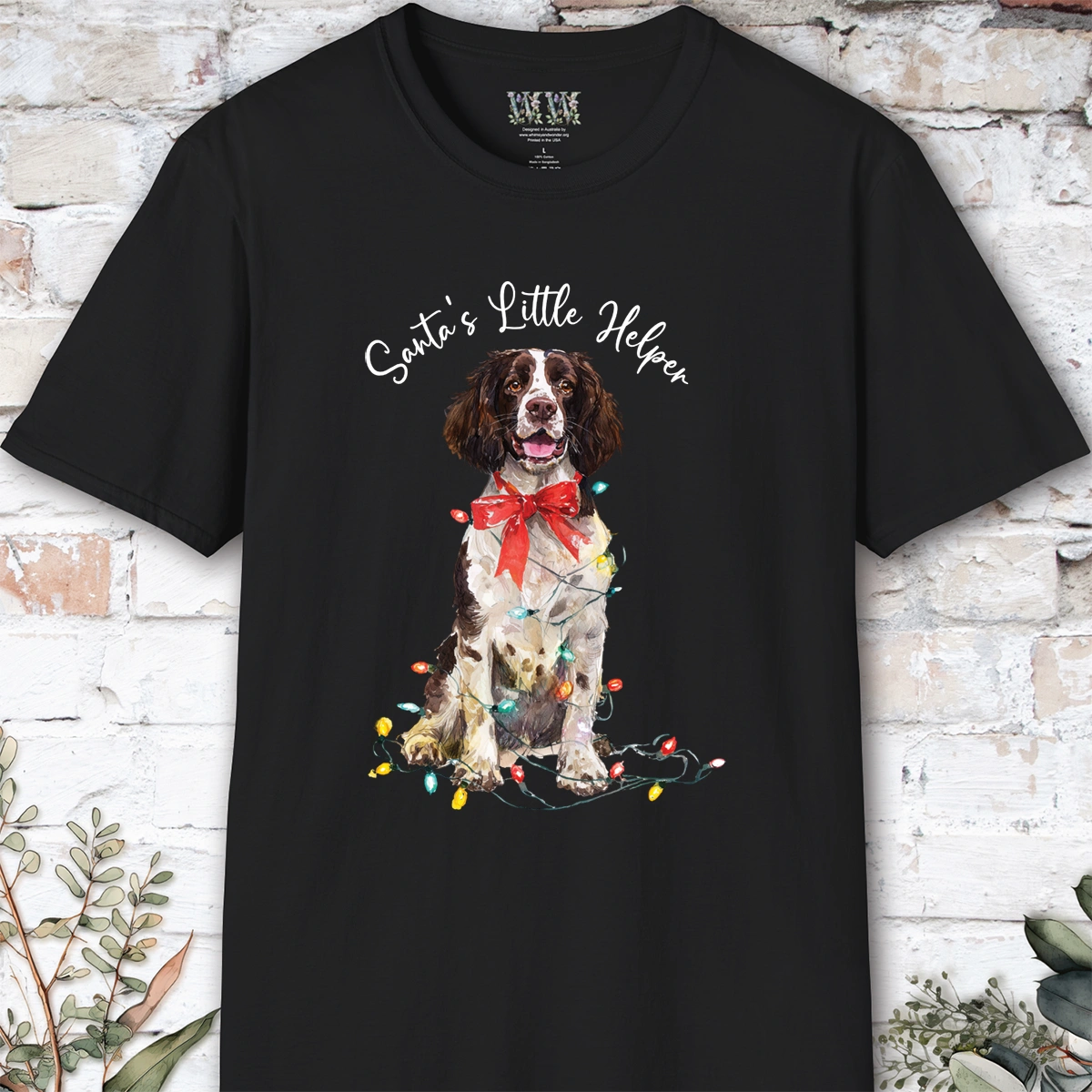 Springer Spaniel #1 Santa's little helper. unisex T shirt
