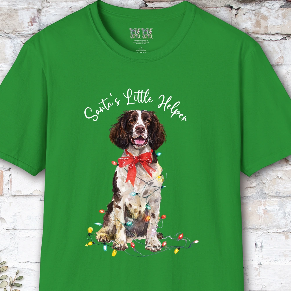 Springer Spaniel #1 Santa's little helper. unisex T shirt