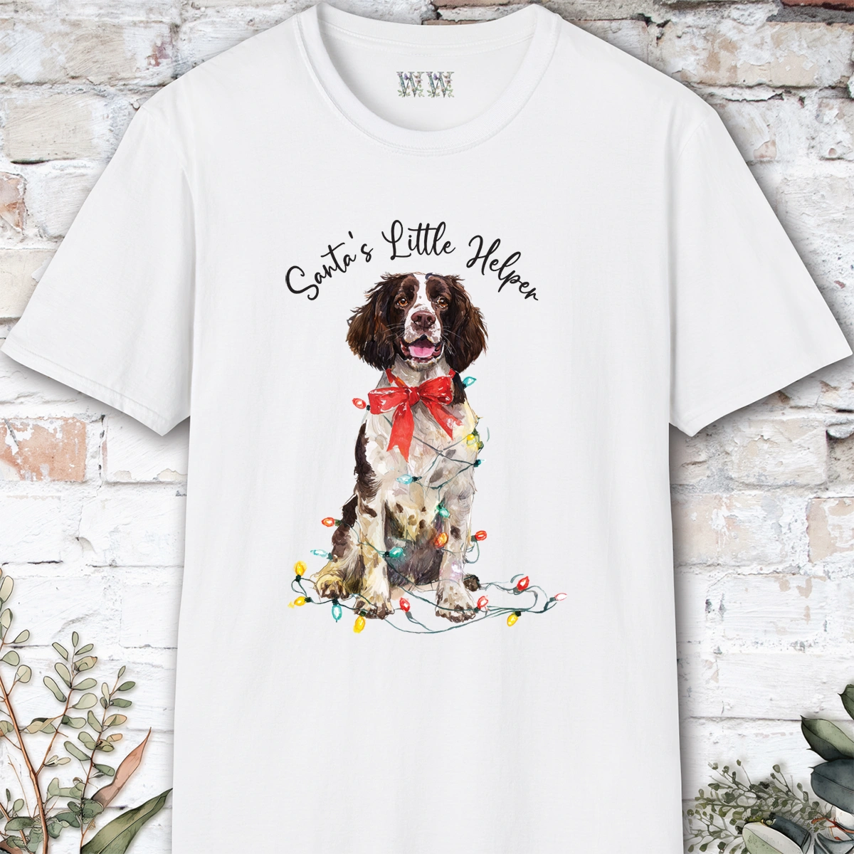 Springer Spaniel #1 Santa's little helper. unisex T shirt