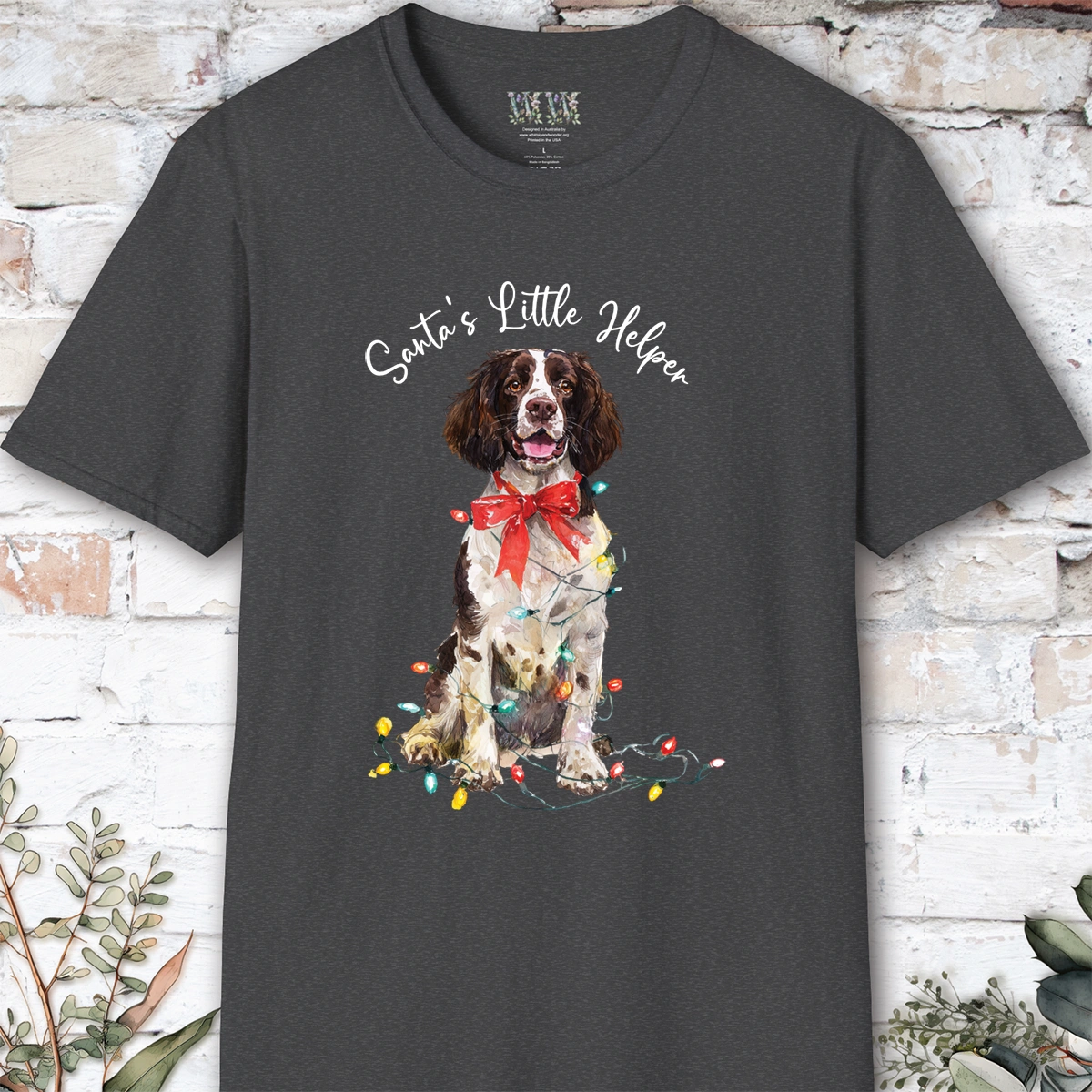 Springer Spaniel #1 Santa's little helper. unisex T shirt