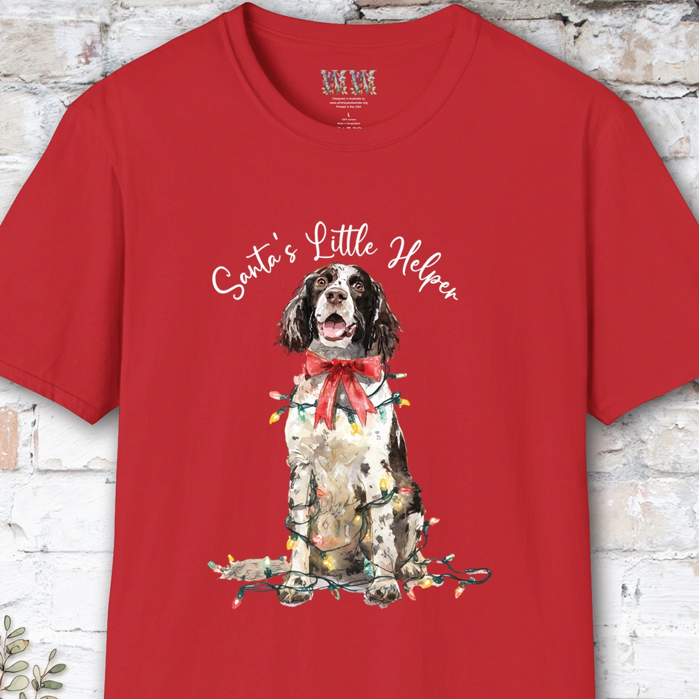 Springer Spaniel #2 Santa's little helper. unisex T shirt