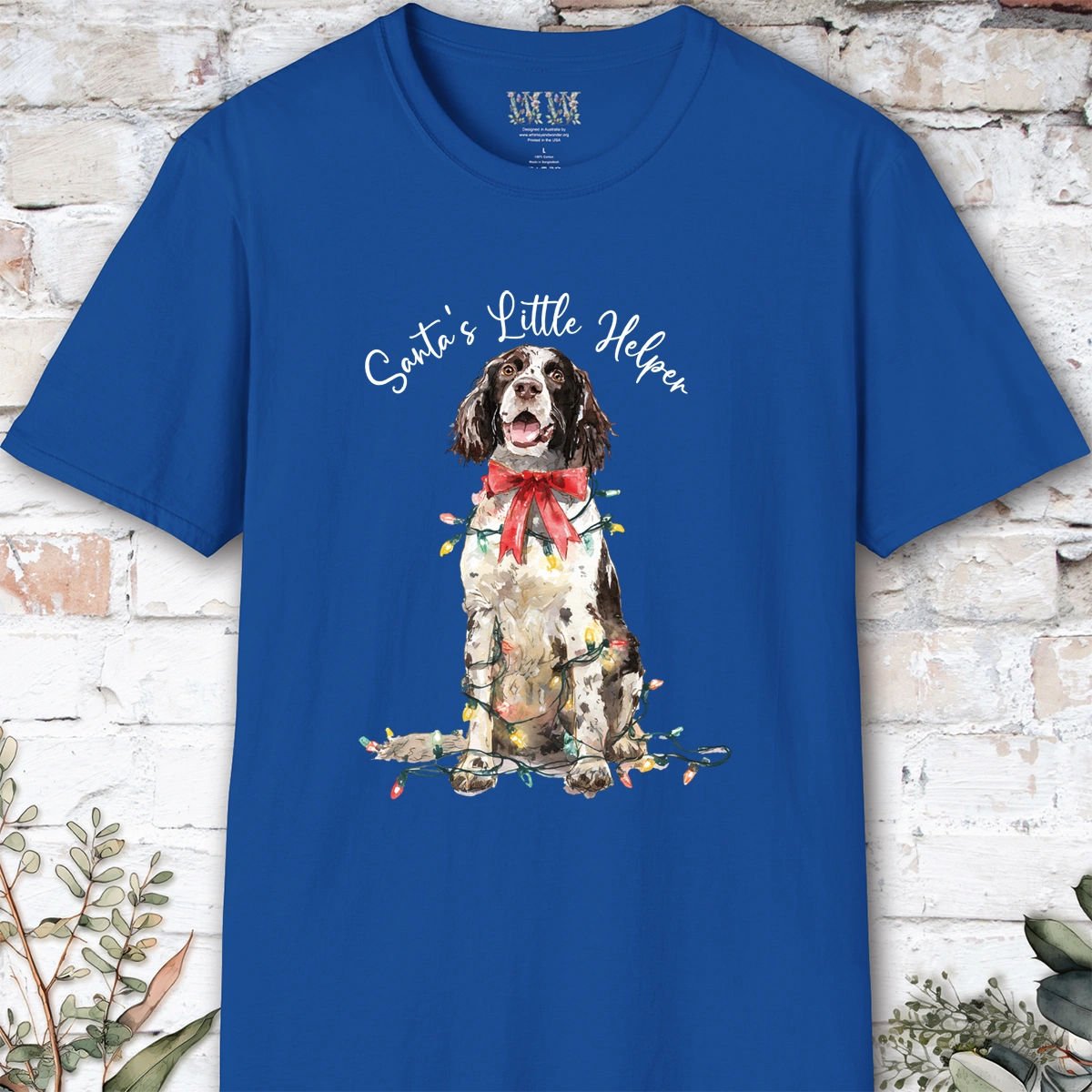 Springer Spaniel #2 Santa's little helper. unisex T shirt