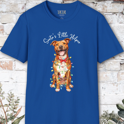 Staffordshire Terrier Santa's little helper, unisex T shirt