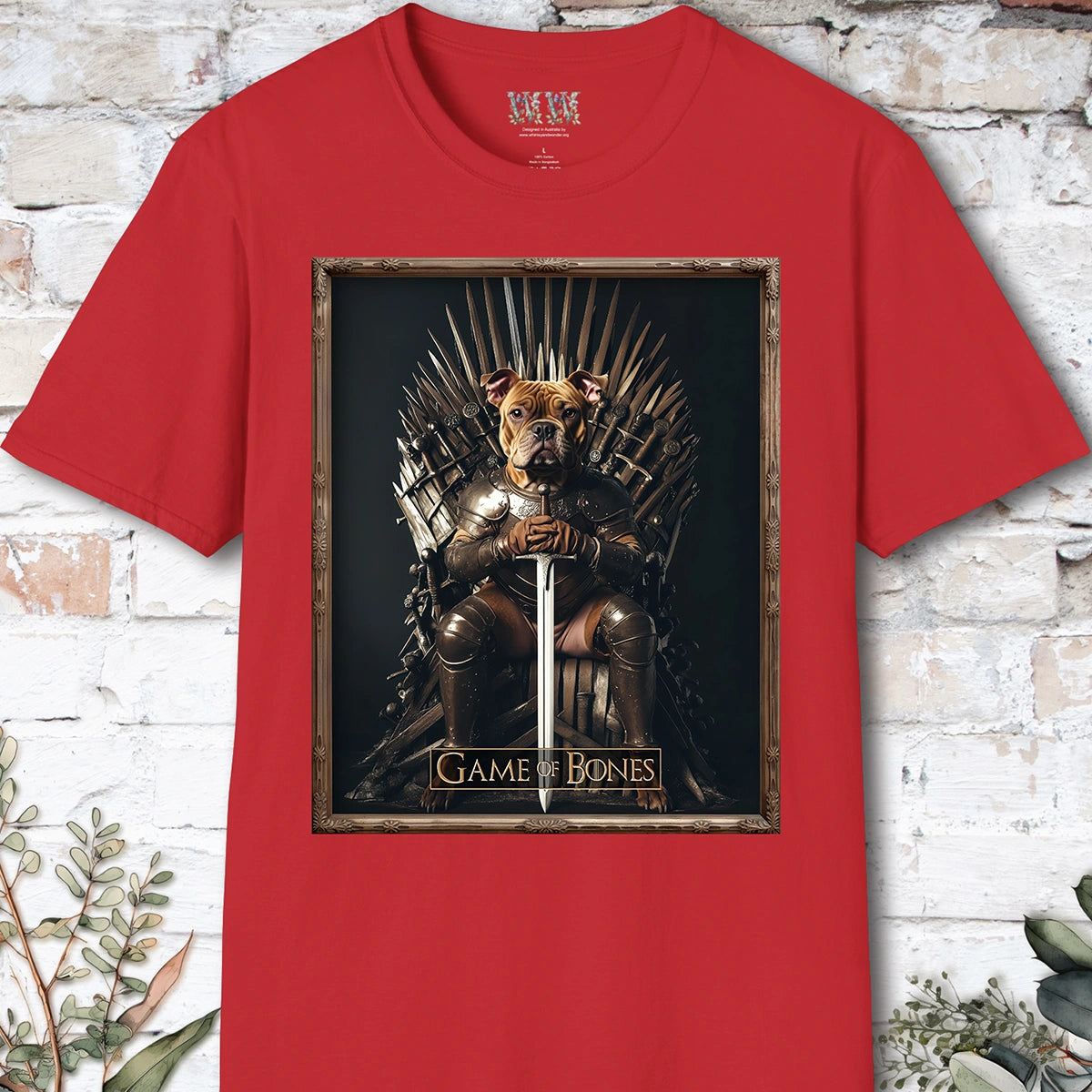 Staffordshire Terrier #1, Game of Bones, Unisex T shirt