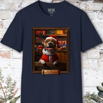 Staffordshire Terrier Santa's Workshop Unisex T shirt